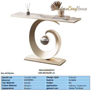 Console Table Pedestal Minimalist