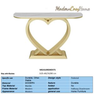 Heart Modern Simple Console Table