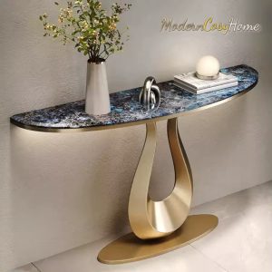 Stone Lyra Console Table
