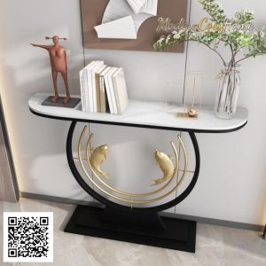 Aquarium Solid Wood Console Table